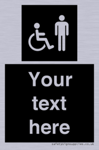 Custom information: black panel disabled and male